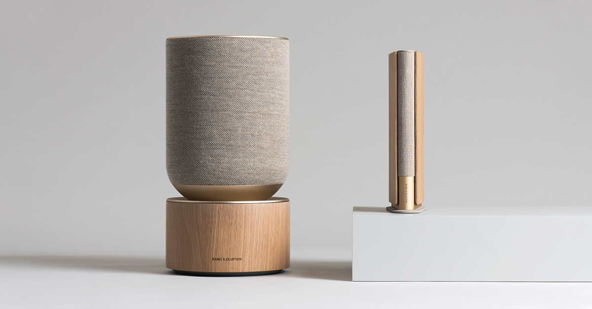 Beosound Emerge，speaker，book，knitting，aluminium，