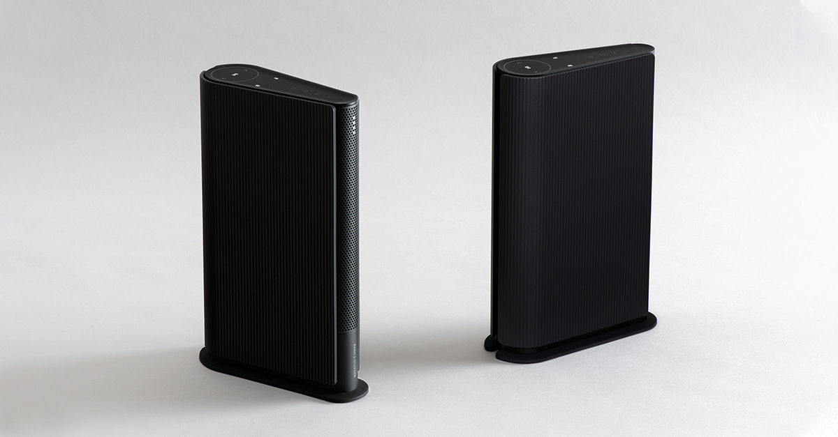 Beosound Emerge，speaker，book，knitting，aluminium，