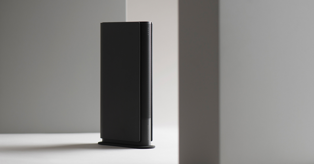 Beosound Emerge，speaker，book，knitting，aluminium，