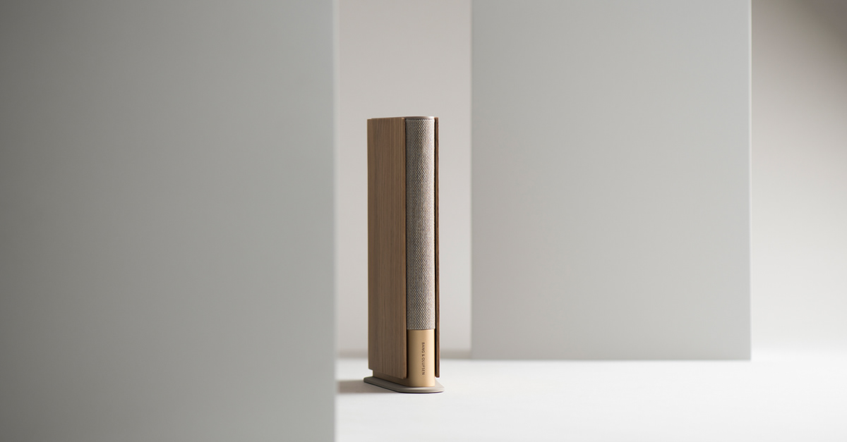 Beosound Emerge，speaker，book，knitting，aluminium，