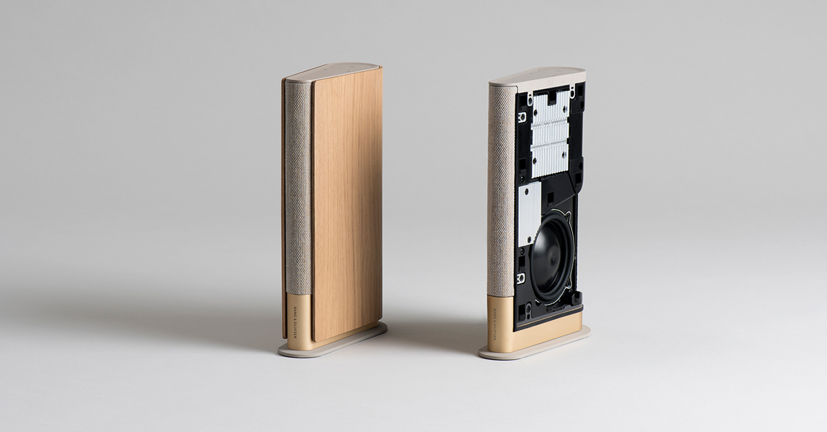 Beosound Emerge，speaker，book，knitting，aluminium，