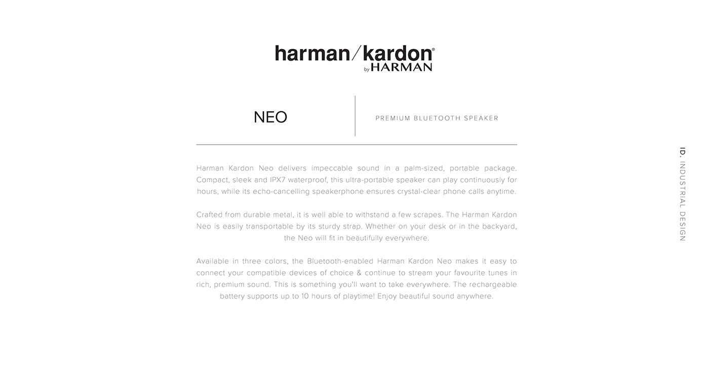 Haman Carlton Neo，Portable，speaker，Metal，