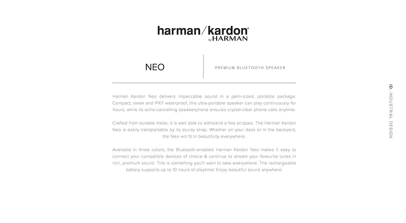 Haman Carlton Neo，Portable，speaker，Metal，