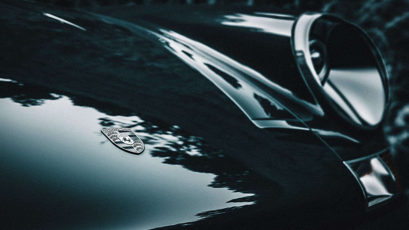 Porsche 911，cgi，Singer，green，