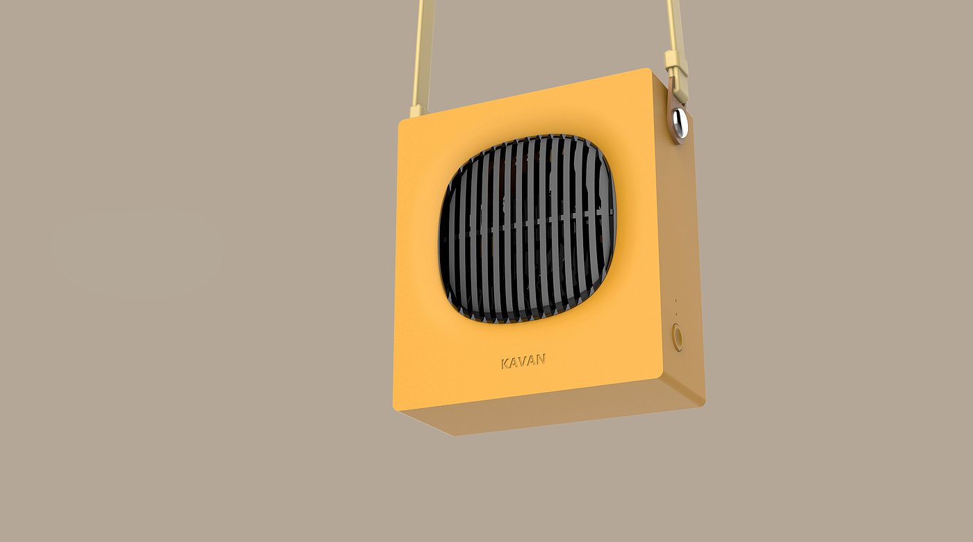 Neck hanging small fan，