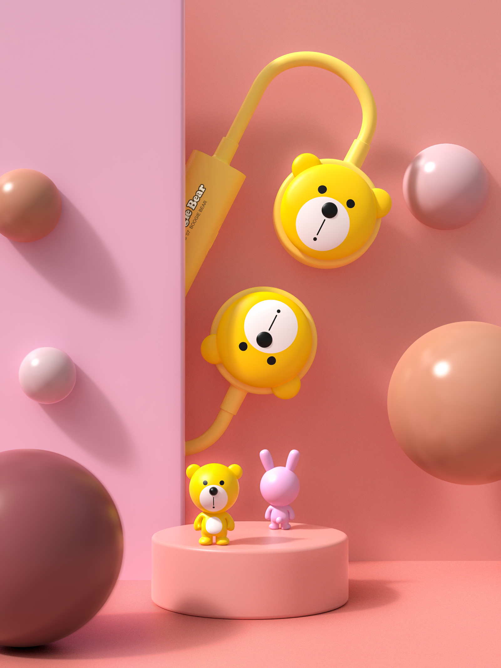 Buji bear，IP，Fan，Portable，lovely，