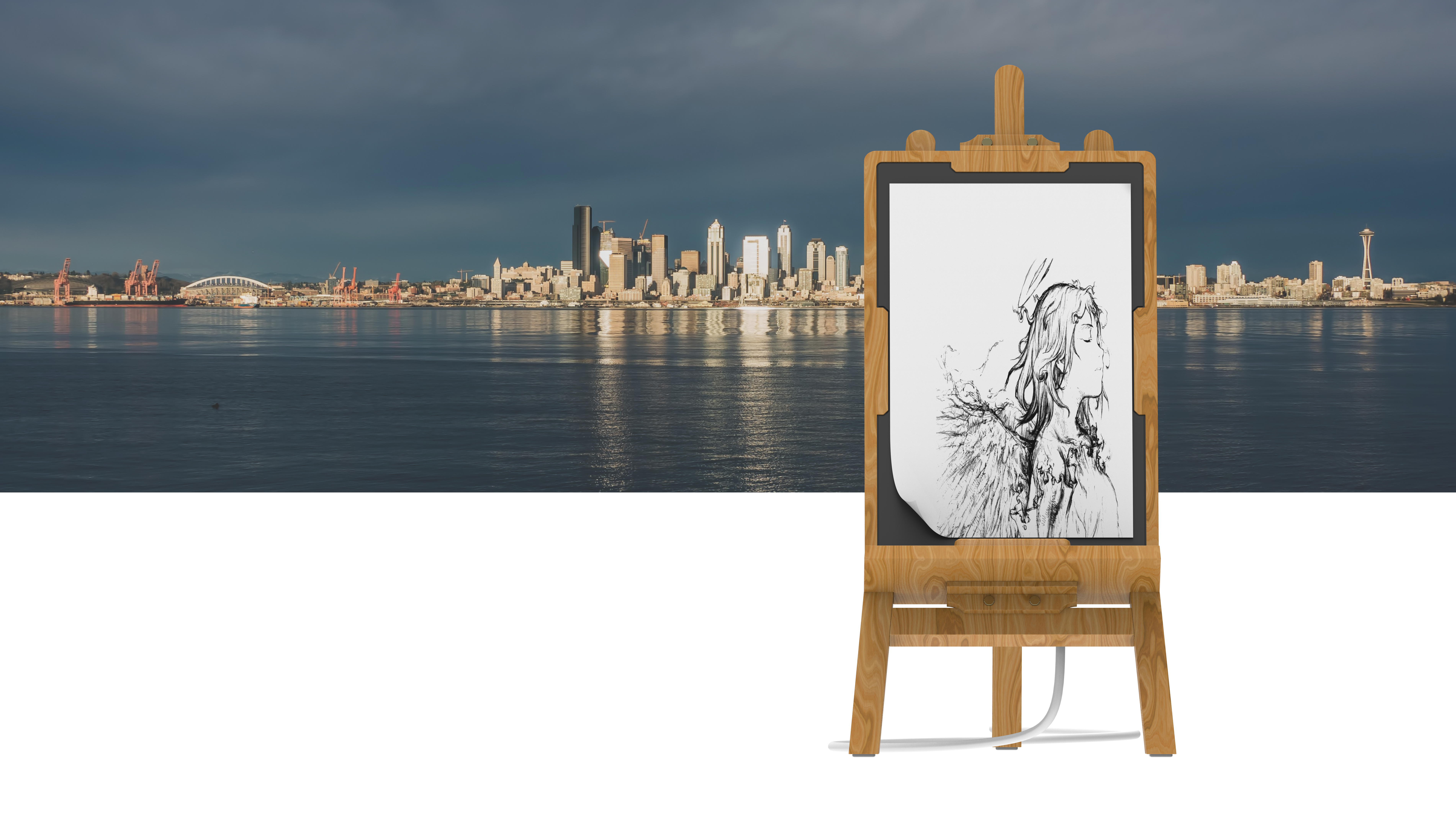 Easel，wireless charger ，originality，