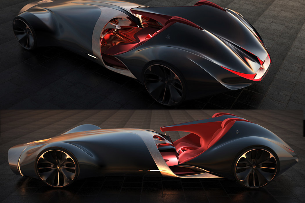 Maserati，Sports car，Trident，Modeling design，