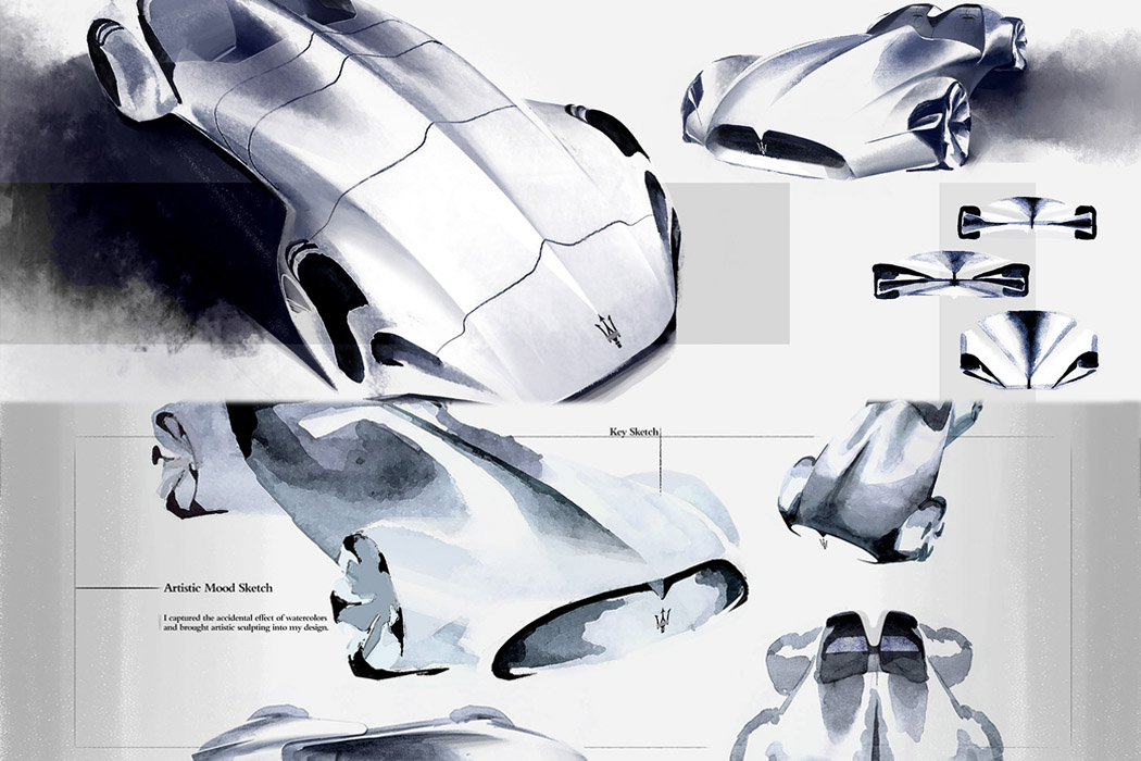 Maserati，Sports car，Trident，Modeling design，