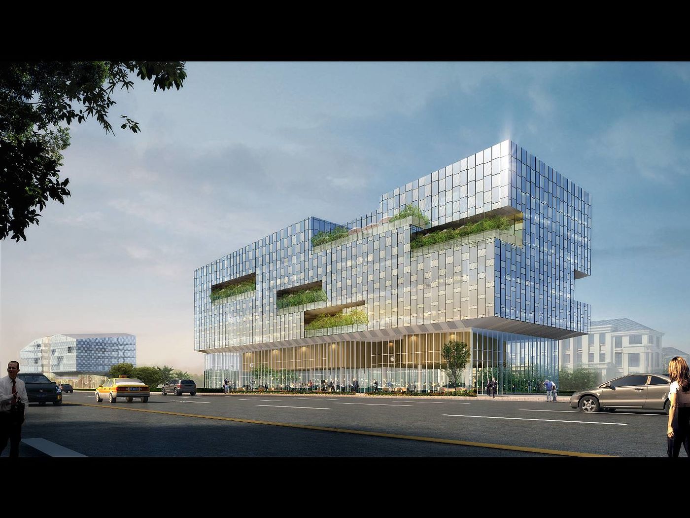 space，Business office cluster，