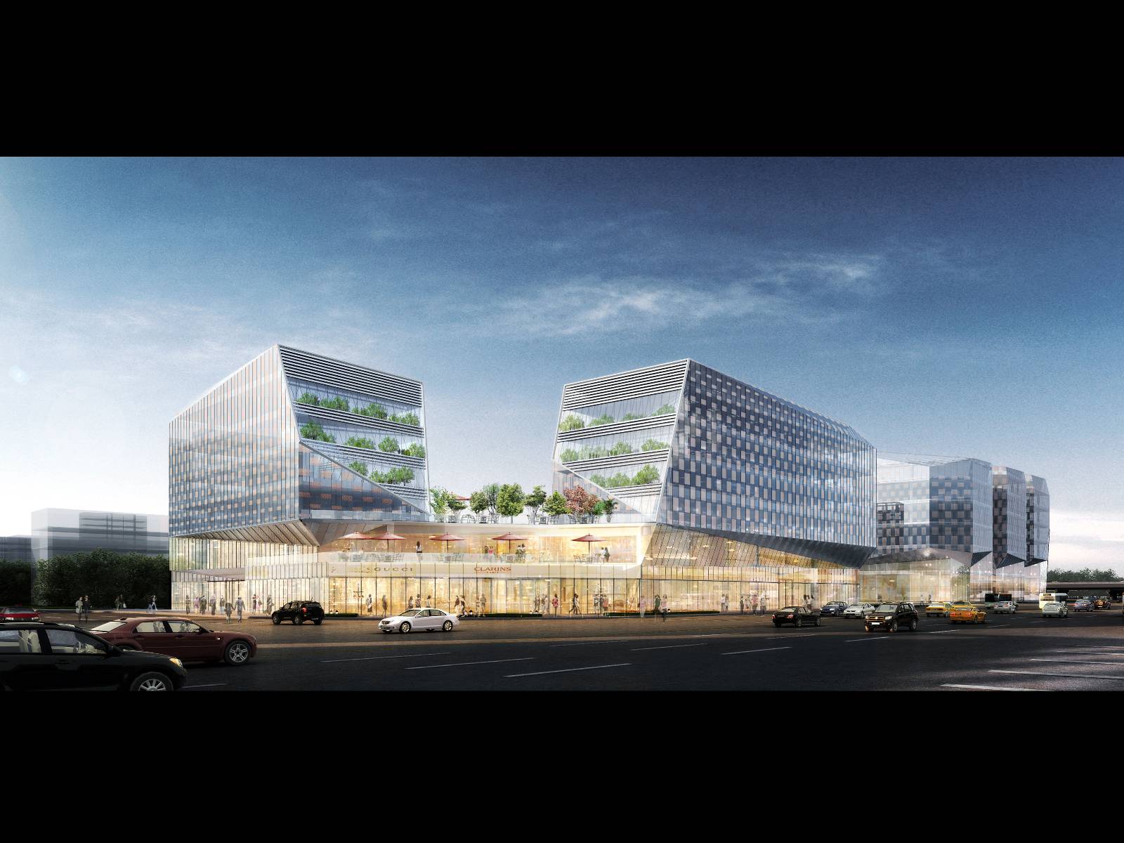 space，Business office cluster，