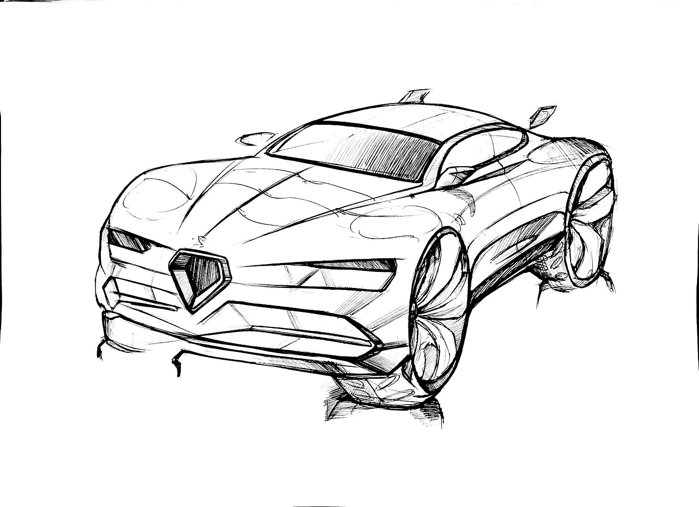 Hand drawn，