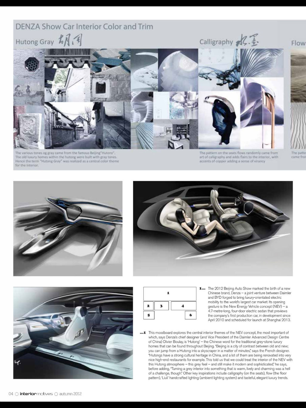 two thousand and twelve，magazine，Automotive interior，