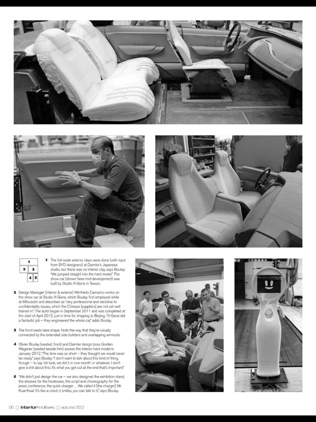 two thousand and twelve，magazine，Automotive interior，