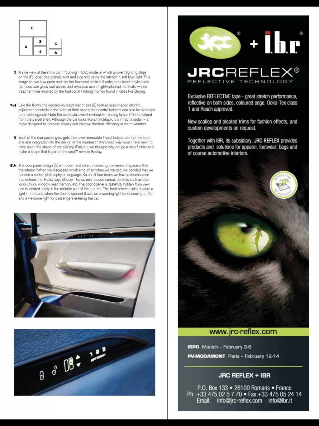 two thousand and twelve，magazine，Automotive interior，