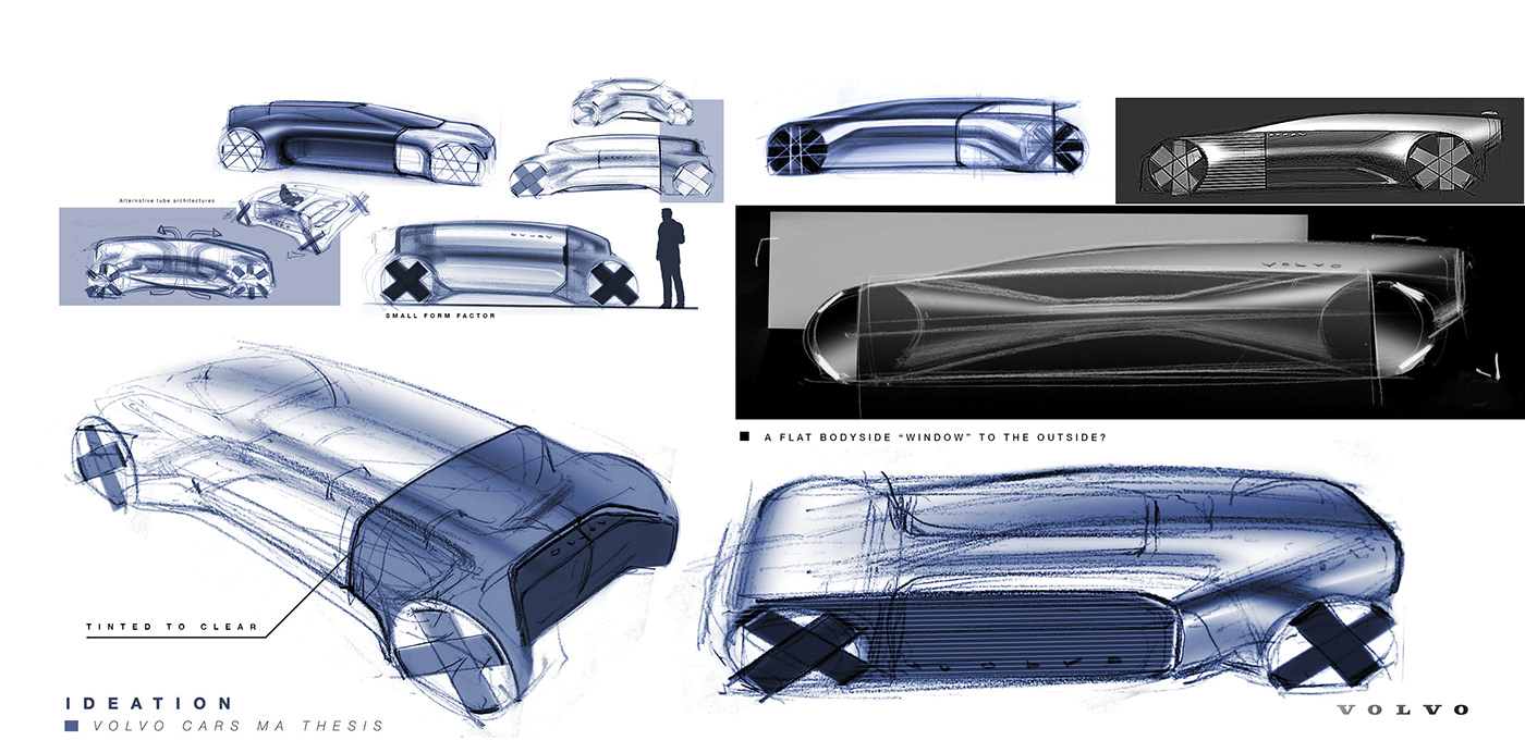 Sports car，Volvo，cgi，sketch，Volvo Haven，