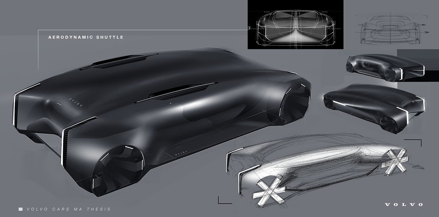 Sports car，Volvo，cgi，sketch，Volvo Haven，