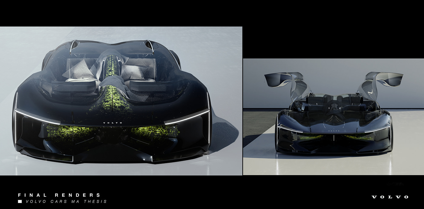 Sports car，Volvo，cgi，sketch，Volvo Haven，