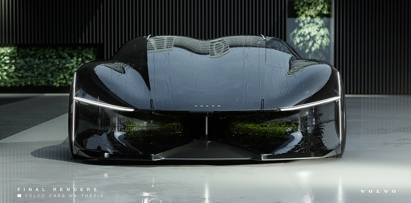 Sports car，Volvo，cgi，sketch，Volvo Haven，