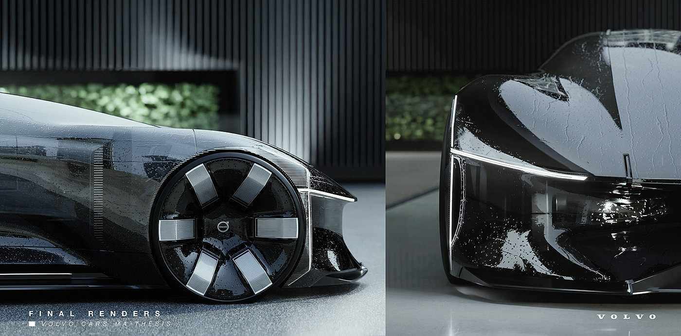 Sports car，Volvo，cgi，sketch，Volvo Haven，