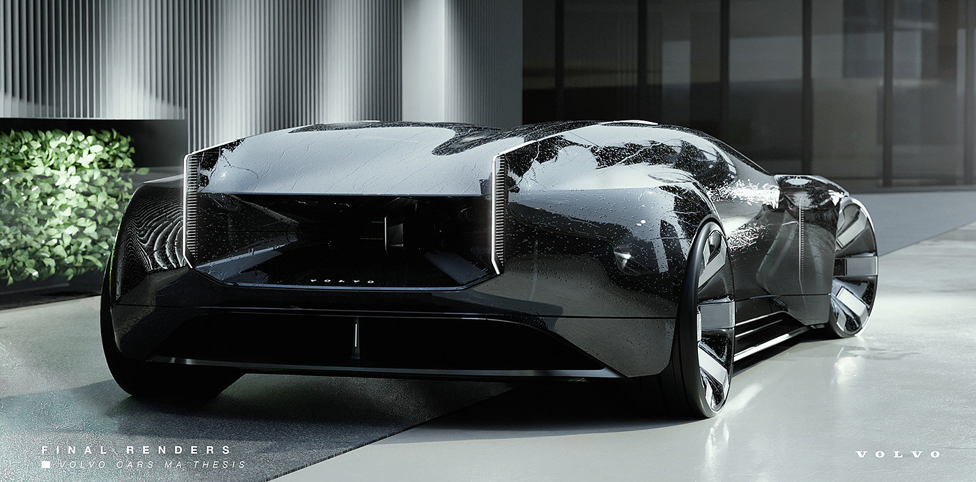 Sports car，Volvo，cgi，sketch，Volvo Haven，