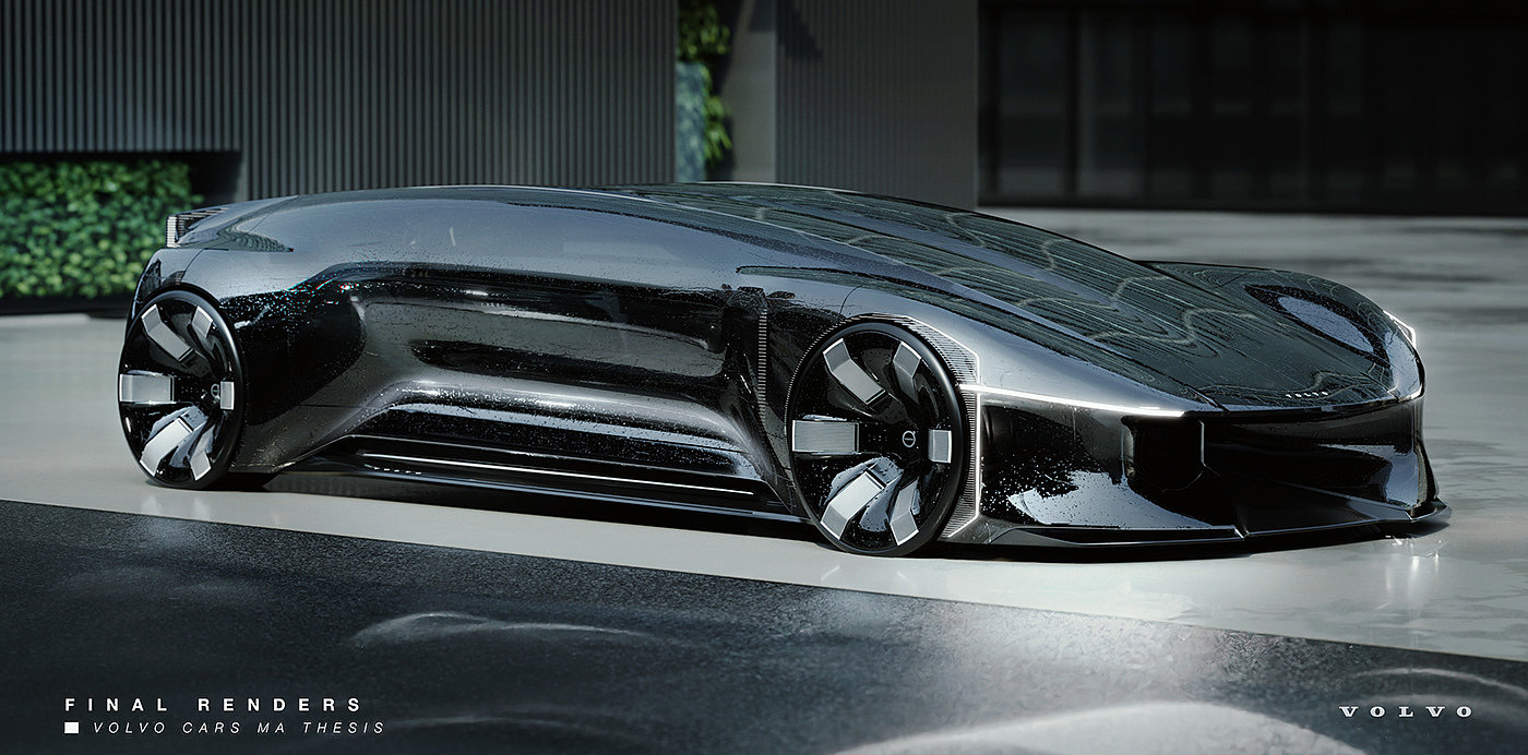 Sports car，Volvo，cgi，sketch，Volvo Haven，