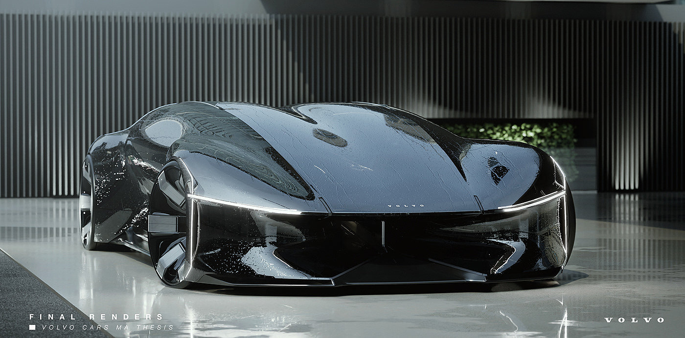 Sports car，Volvo，cgi，sketch，Volvo Haven，