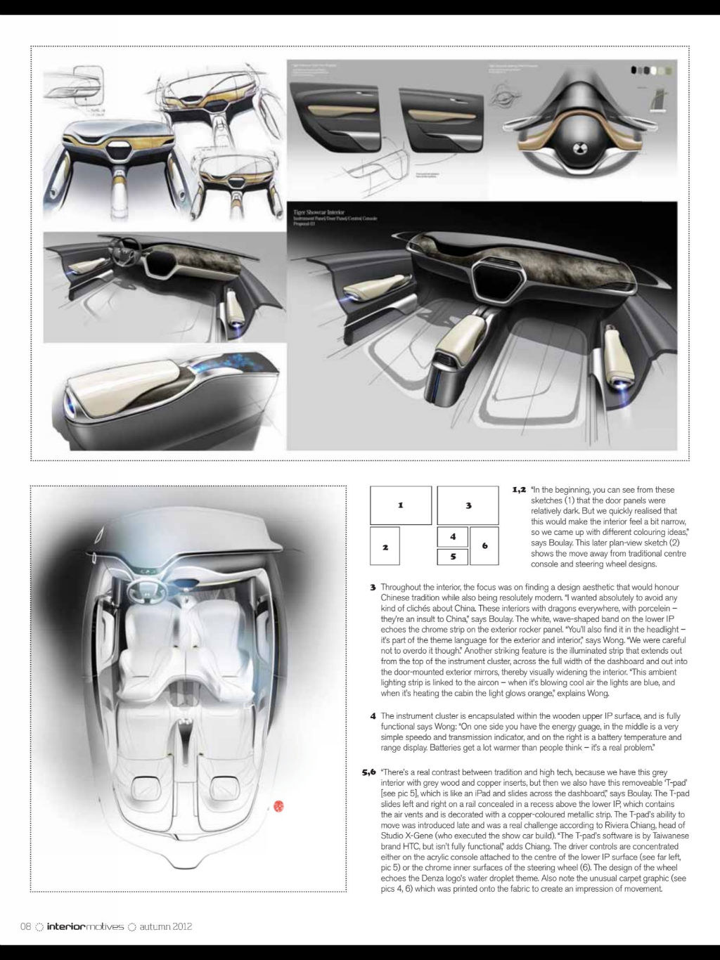 two thousand and twelve，magazine，Automotive interior，
