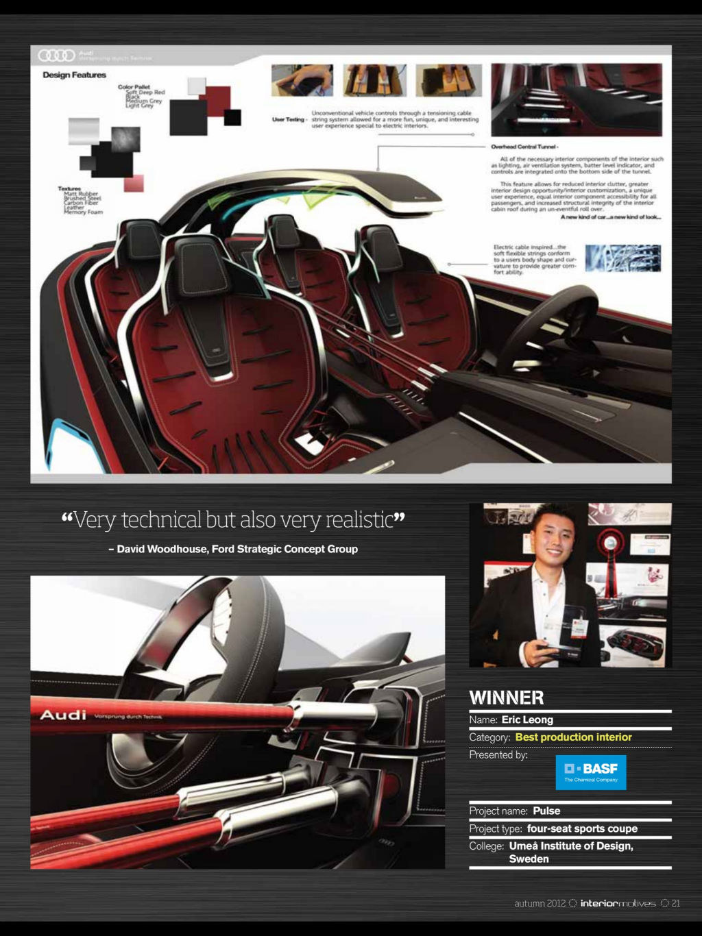 two thousand and twelve，magazine，Automotive interior，