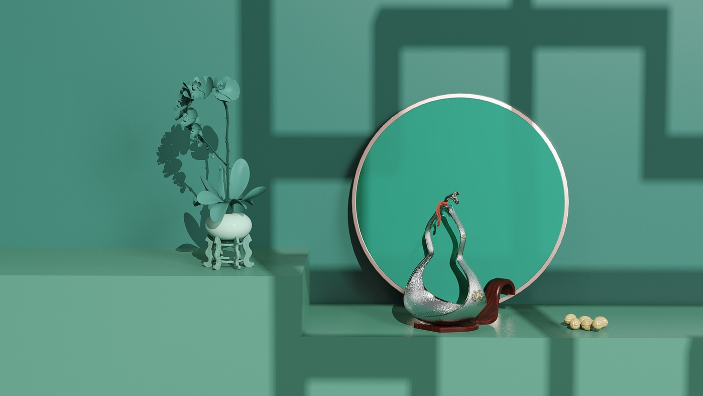 product design，tea set，Tea set accessories，good fortune，gourd，