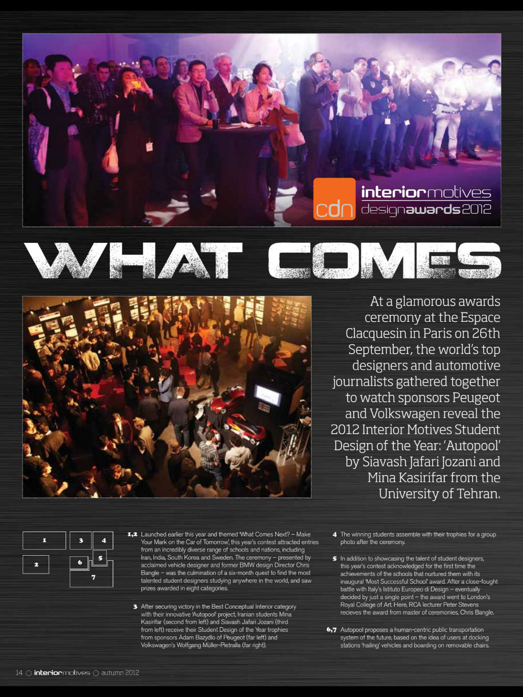 two thousand and twelve，magazine，Automotive interior，