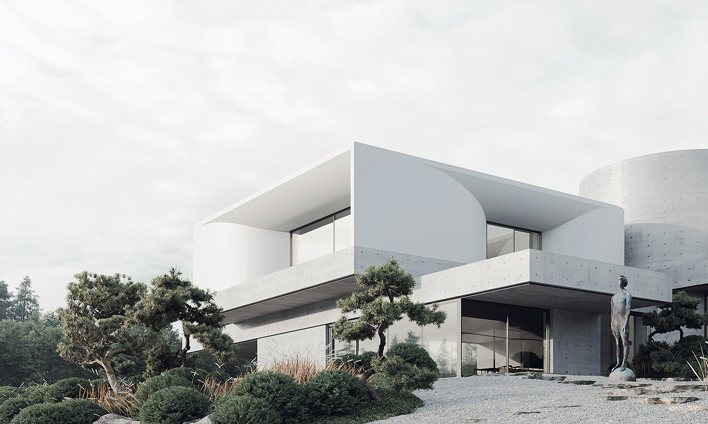 Architecture，white，Simplicity，