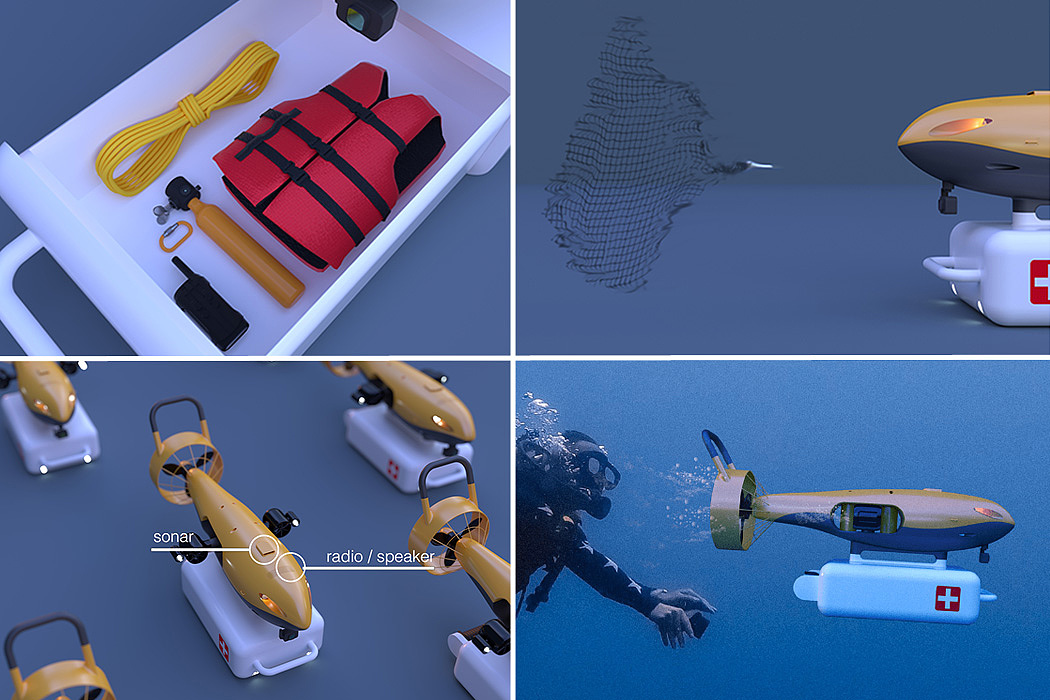 UAV，rescue，ocean，Underwater rescue，