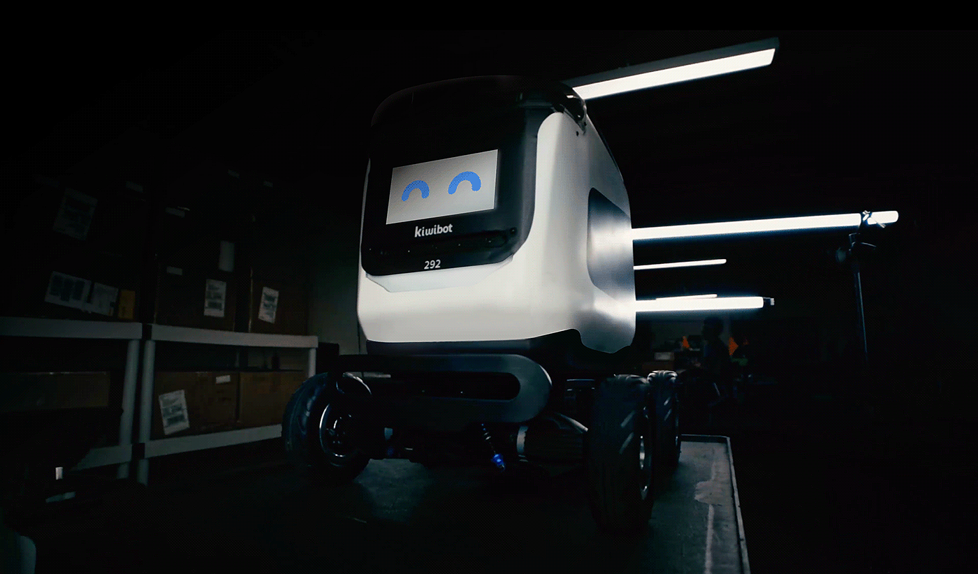 industrial design，robot，Delivery，payment，