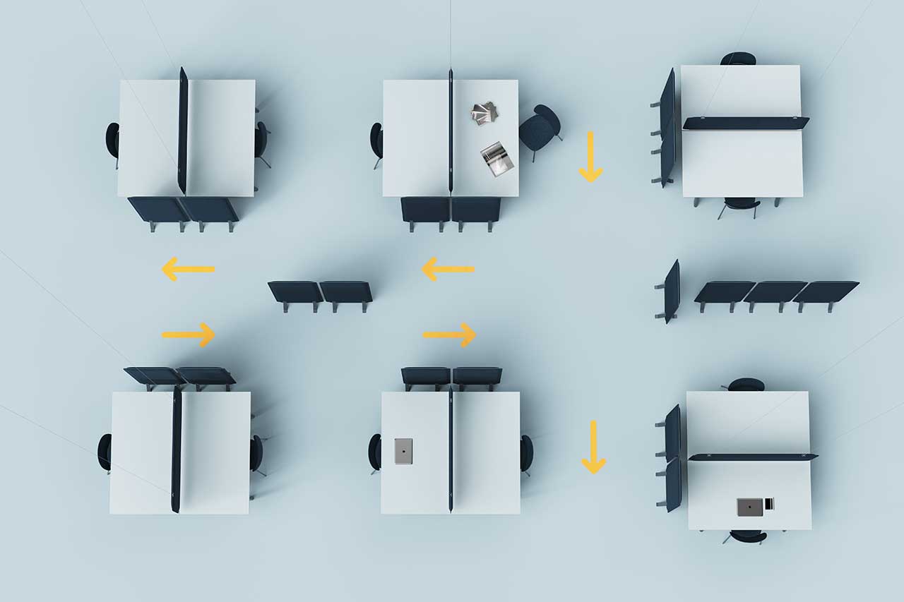 Tables and chairs，Soft distance，security，