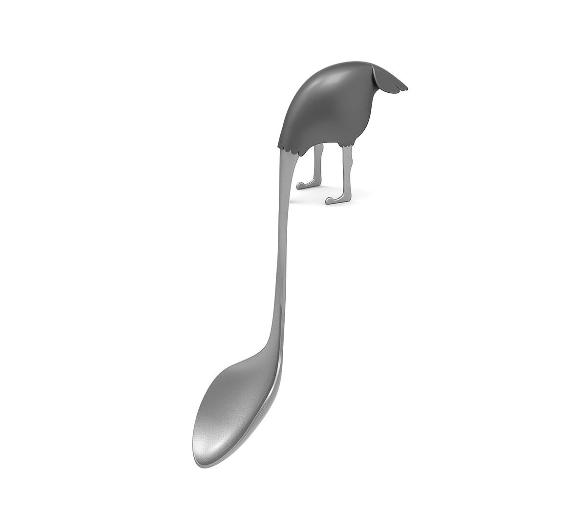 Spoon，sugar，ostrich，