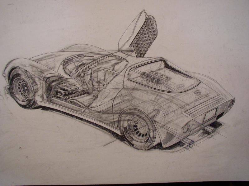 automobile，Hand drawn，details，