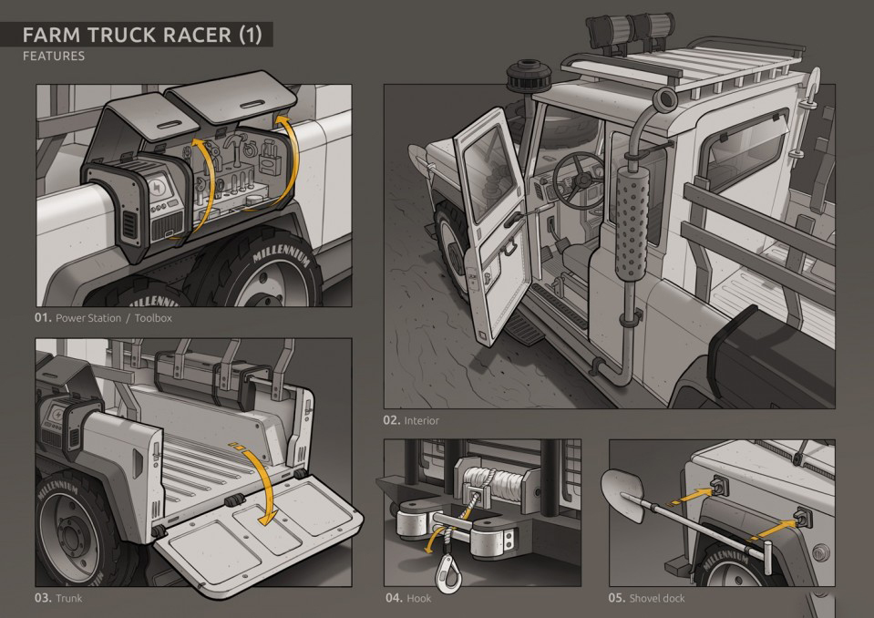 Collection，Concept Car，Hand drawn，