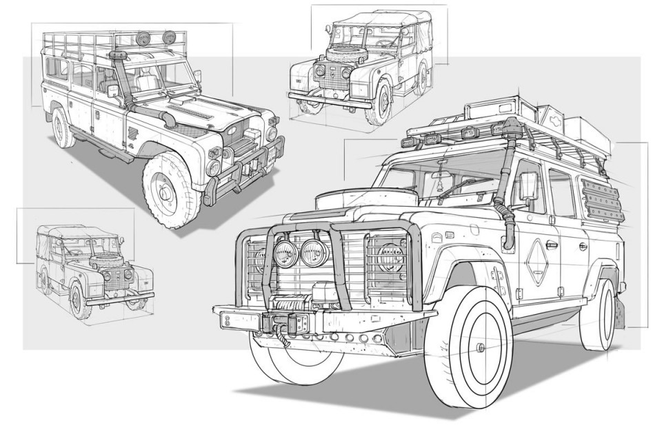 Collection，Concept Car，Hand drawn，