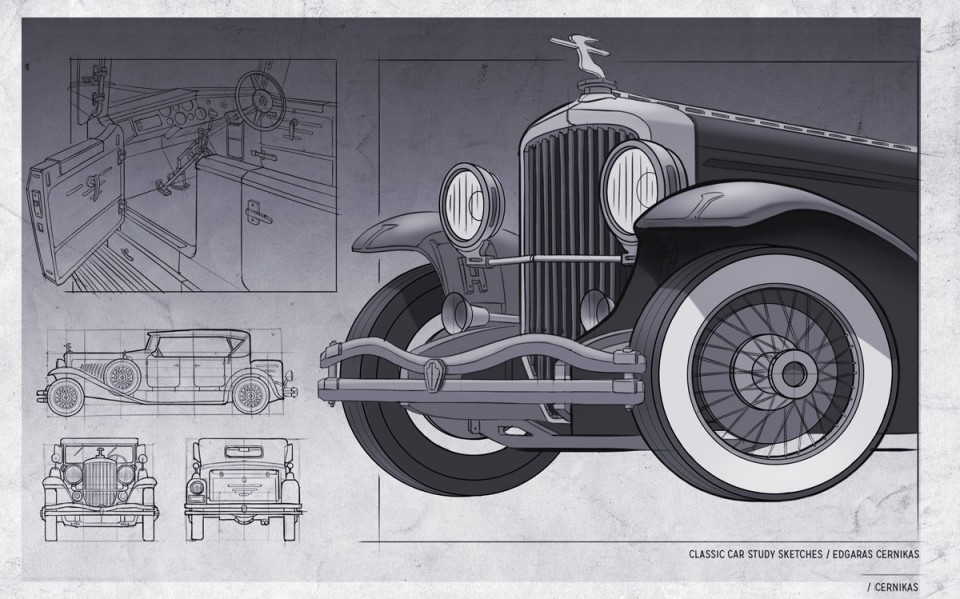 Collection，Concept Car，Hand drawn，