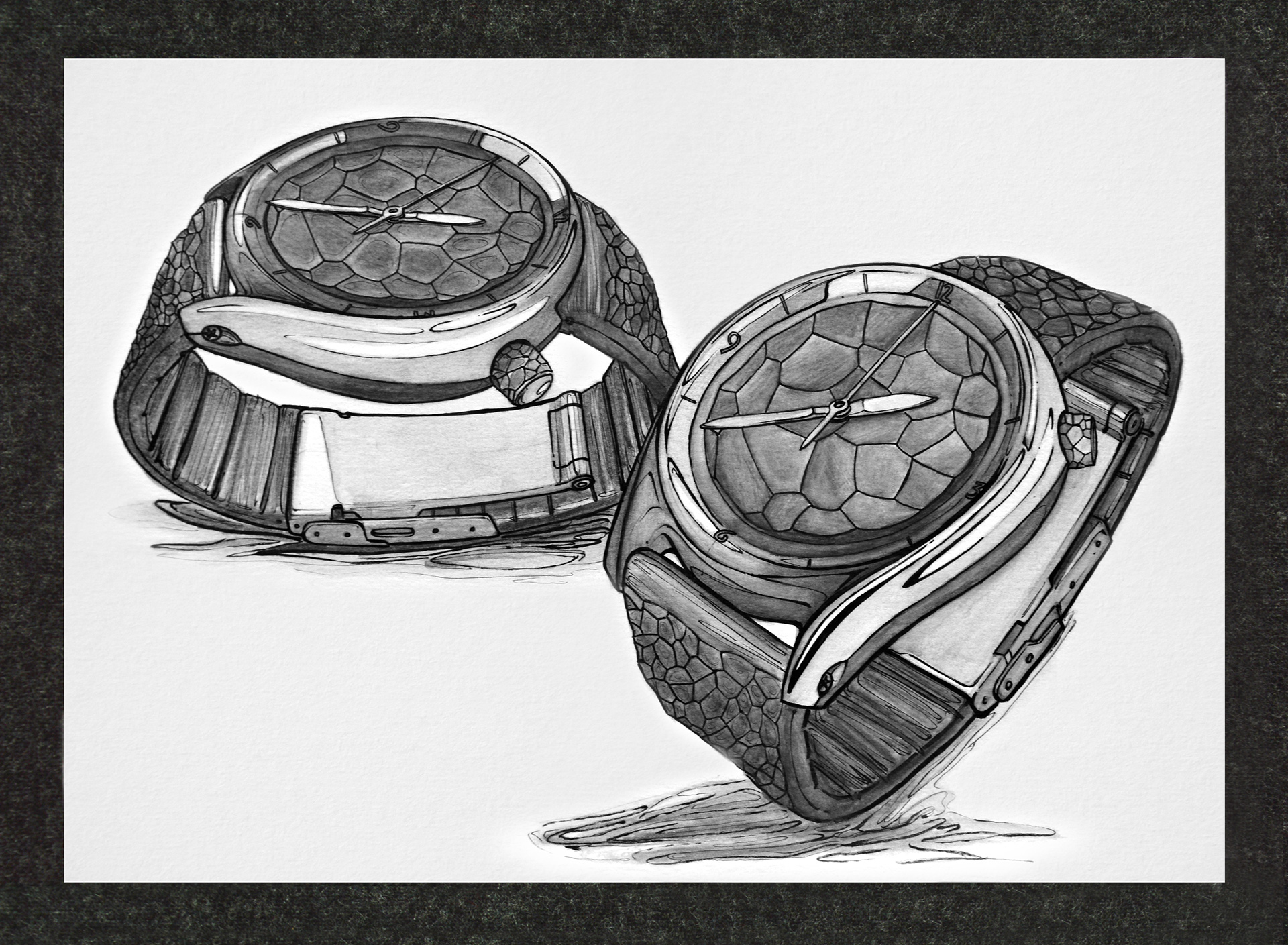 大神的小画本系列——来一波精致细腻的手表手绘!