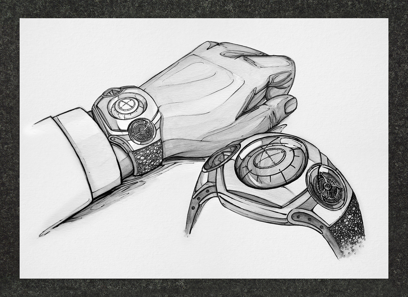 Little picture book of the great God，Wrist watch，Hand drawn，