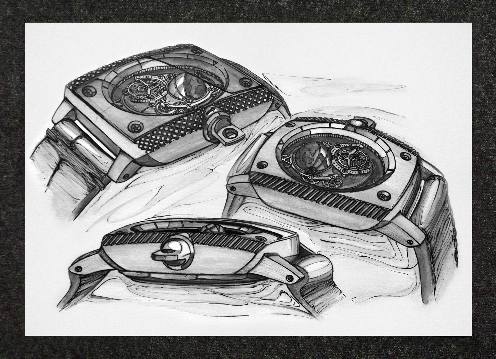 Little picture book of the great God，Wrist watch，Hand drawn，