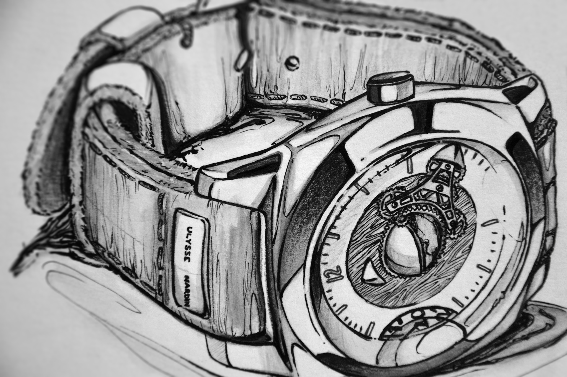 Little picture book of the great God，Wrist watch，Hand drawn，