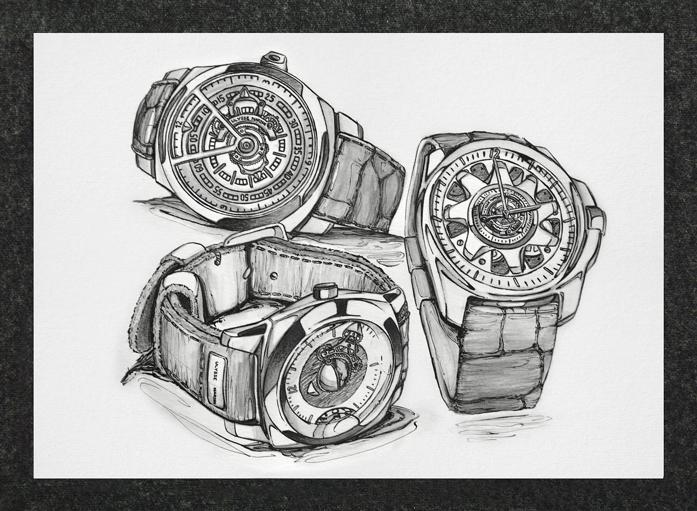 Little picture book of the great God，Wrist watch，Hand drawn，