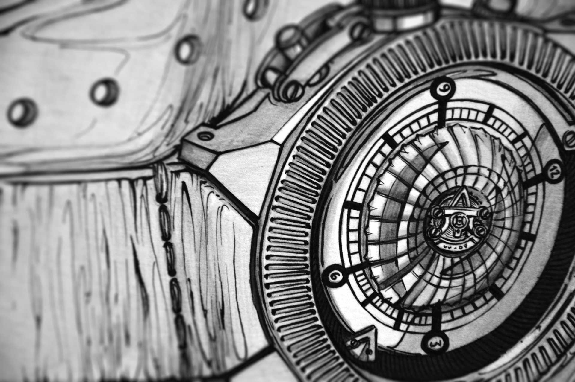 Little picture book of the great God，Wrist watch，Hand drawn，