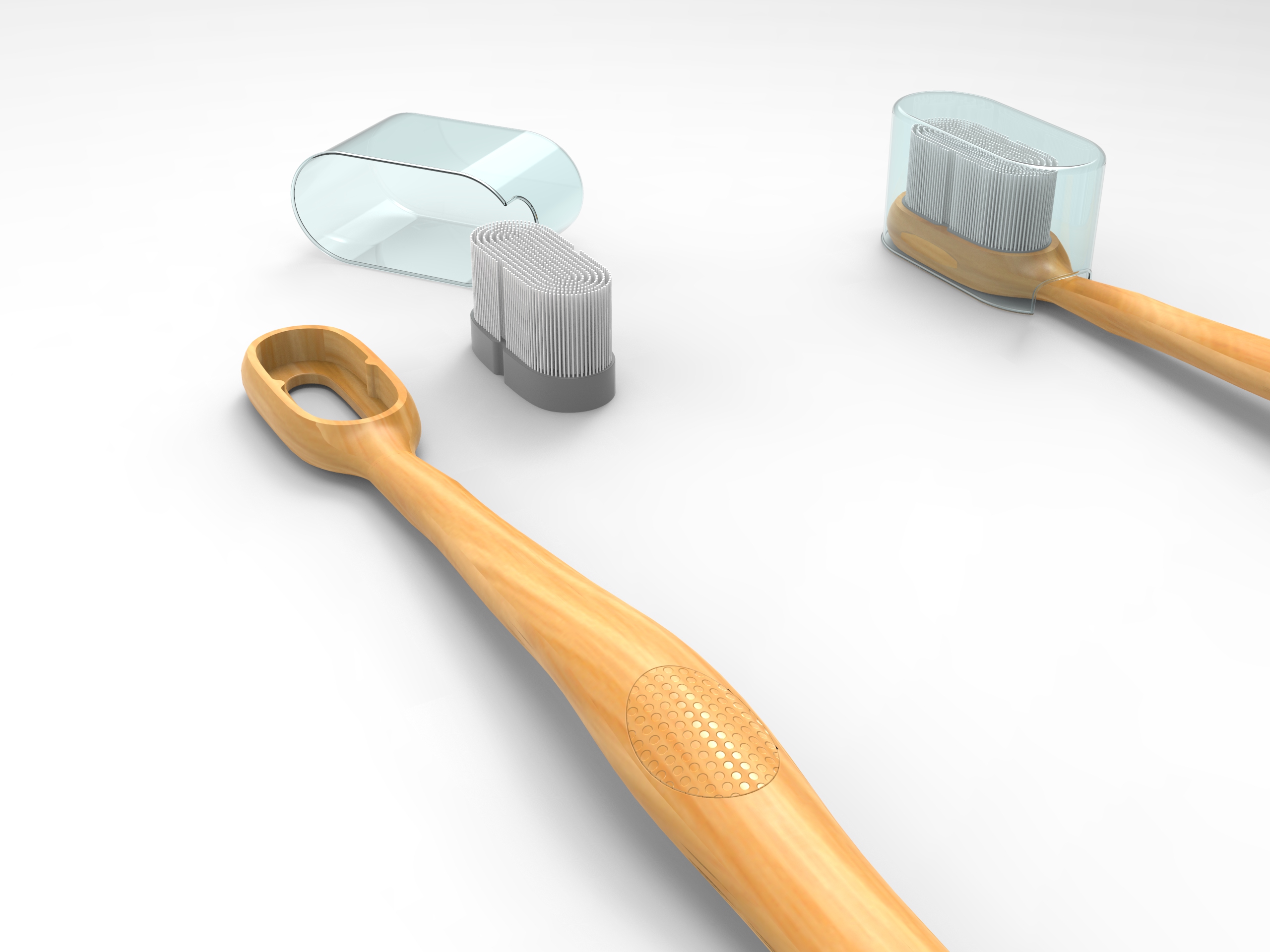 Toothbrush, environmental protection, portable，