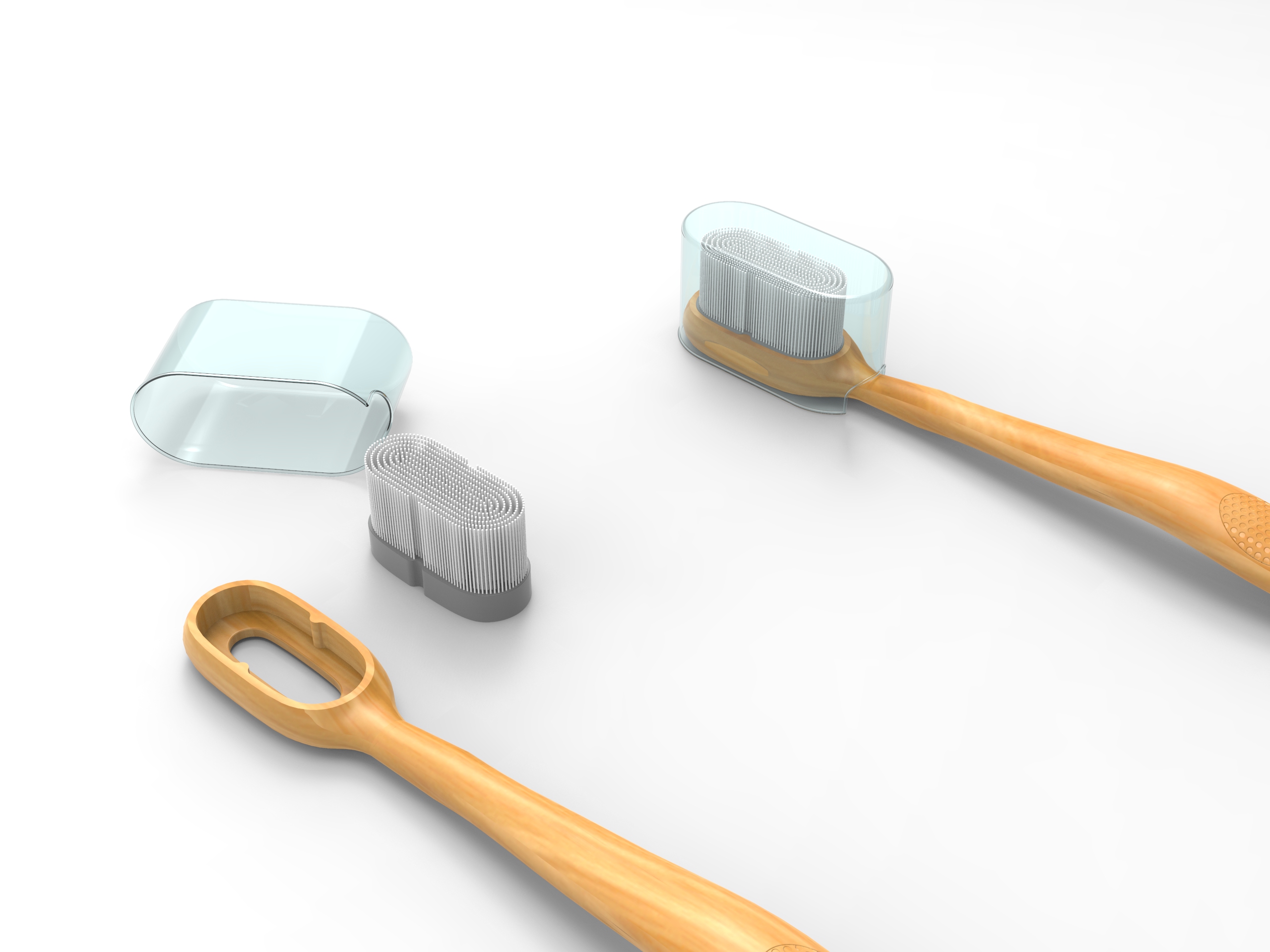 Toothbrush, environmental protection, portable，