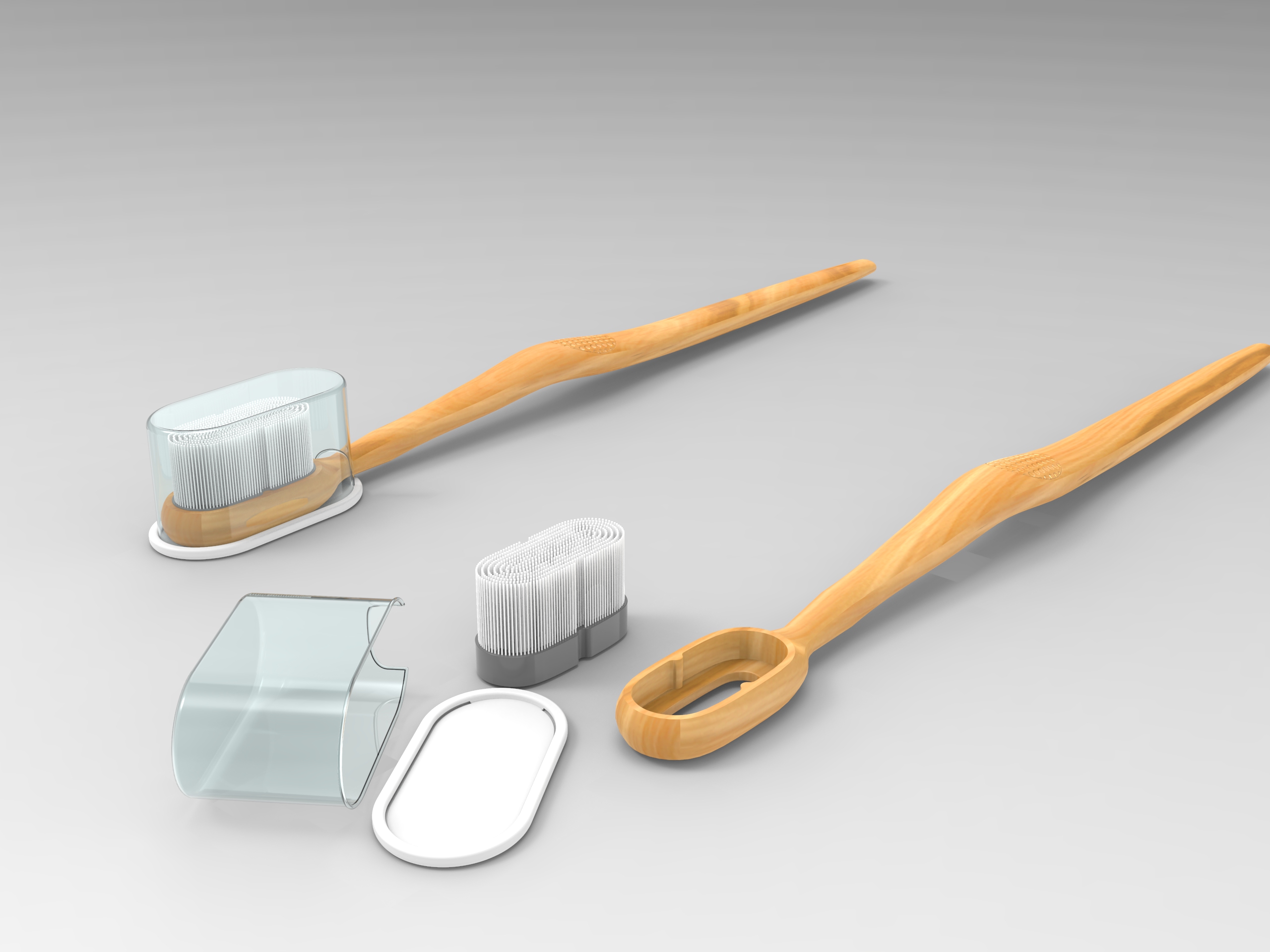 Toothbrush, environmental protection, portable，