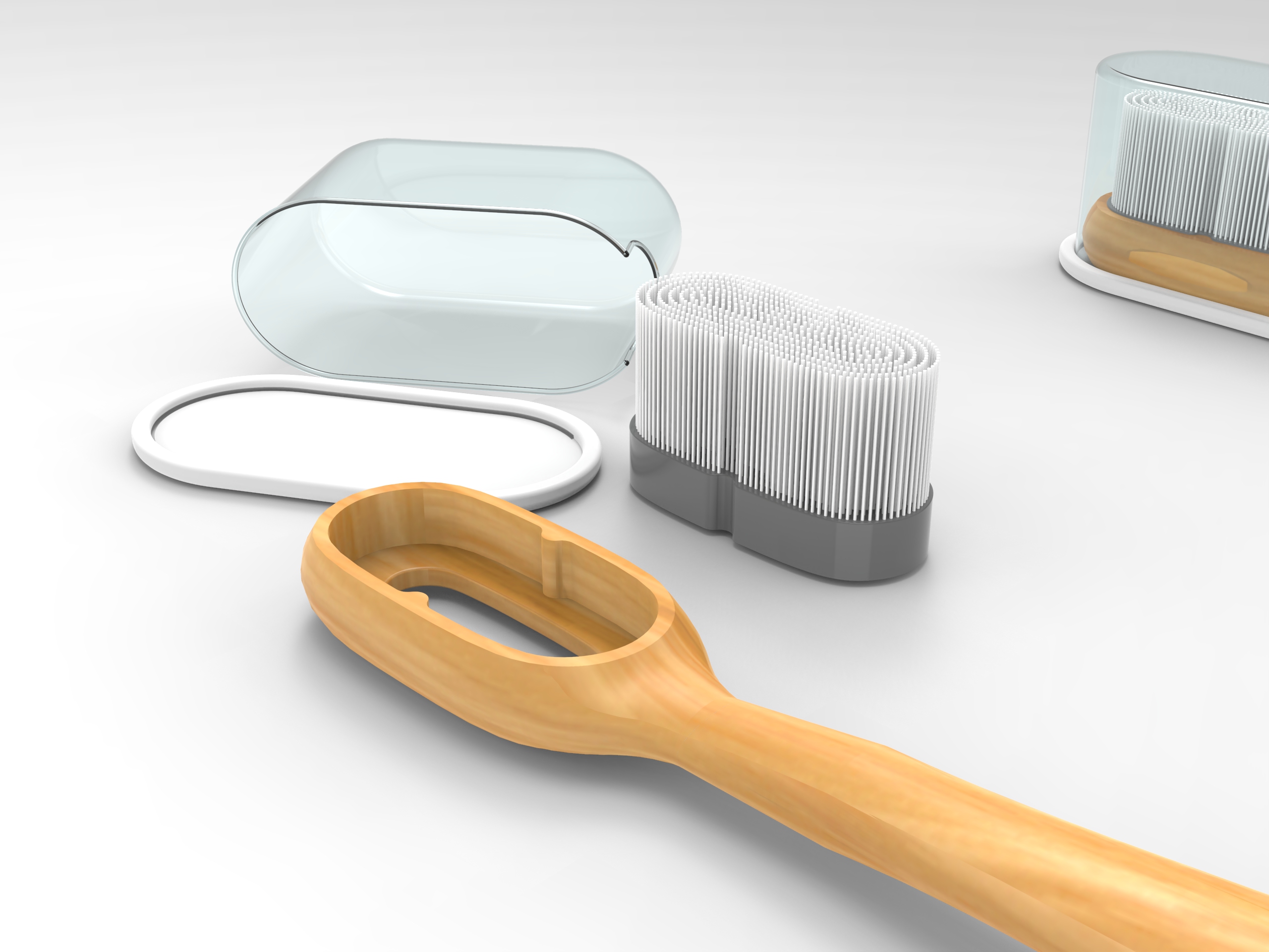 Toothbrush, environmental protection, portable，